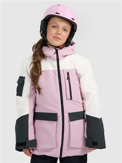 snowboardova bunda 4F ružová 10000 membrána